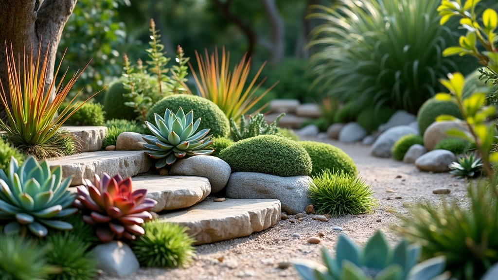 Comment créer un jardin de rocailles avec des plantes succulentes et des cailloux colorés