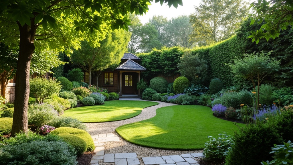 aménager un jardin aux quatre saisons avec des zones d'ombre et de lumière