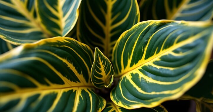 calathea 'Yellow Fusion' pour déco intérieure originale