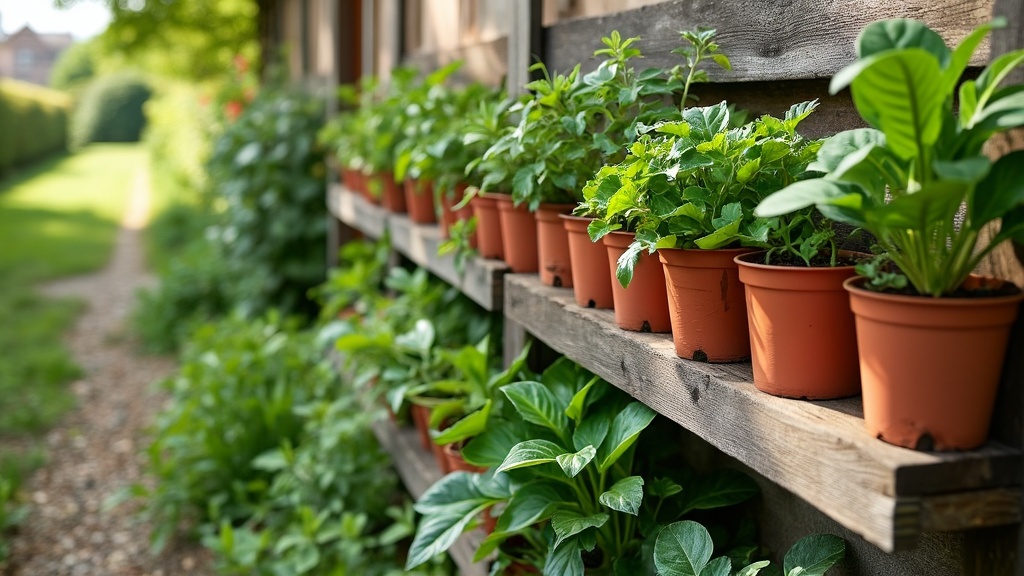 créer un potager vertical avec des matériaux de récupération