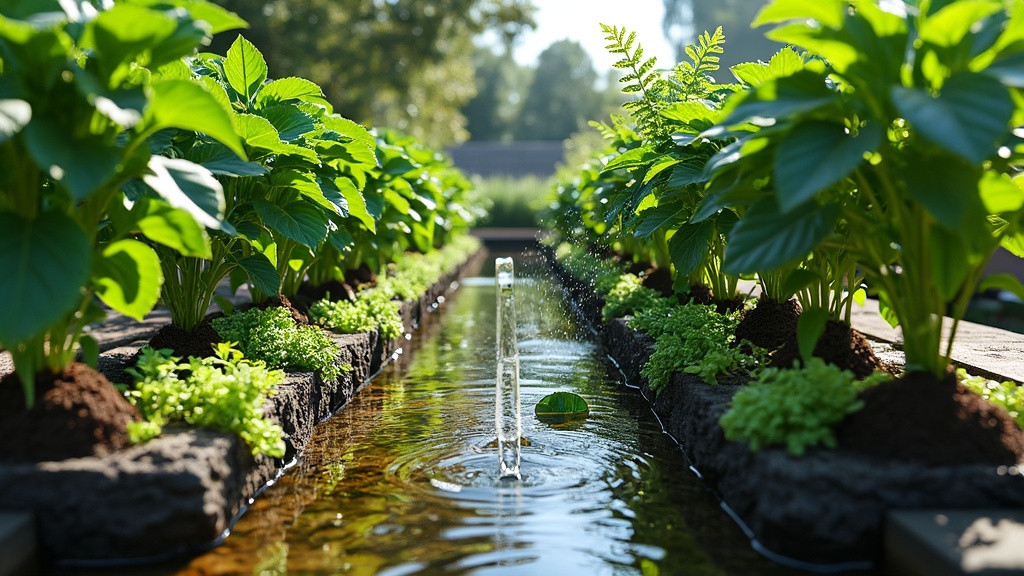 économie d'eau avec un potager hydroponique vertical