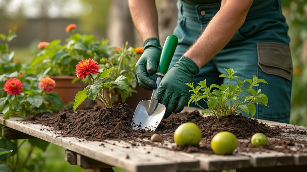 matériel de jardinage manuel