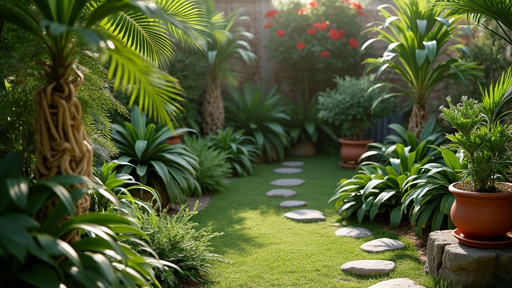 photo petit jardin exotique