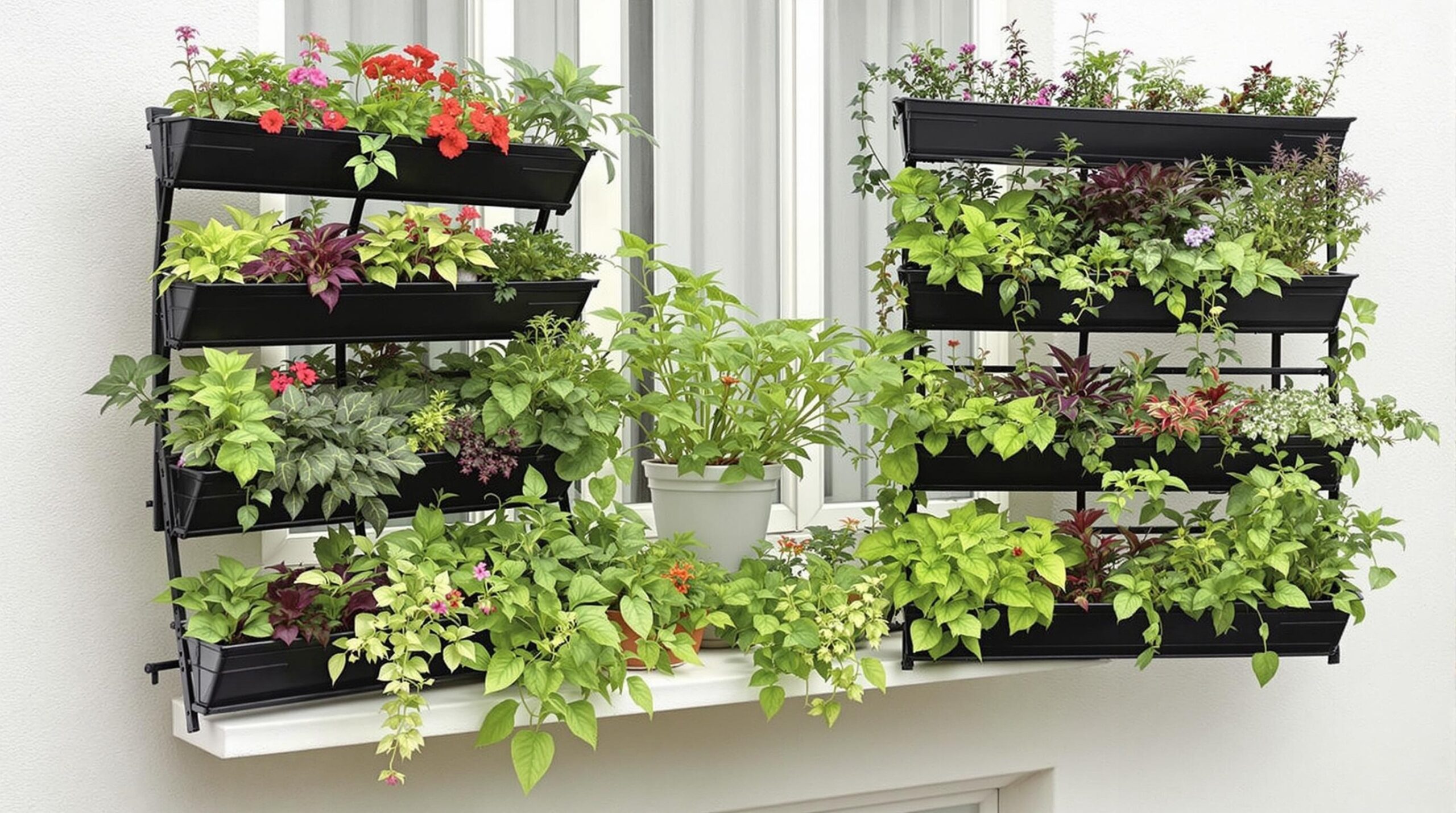 potager hydroponique vertical pour balcon