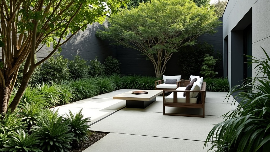 tendances déco jardin néo-minimaliste 2024