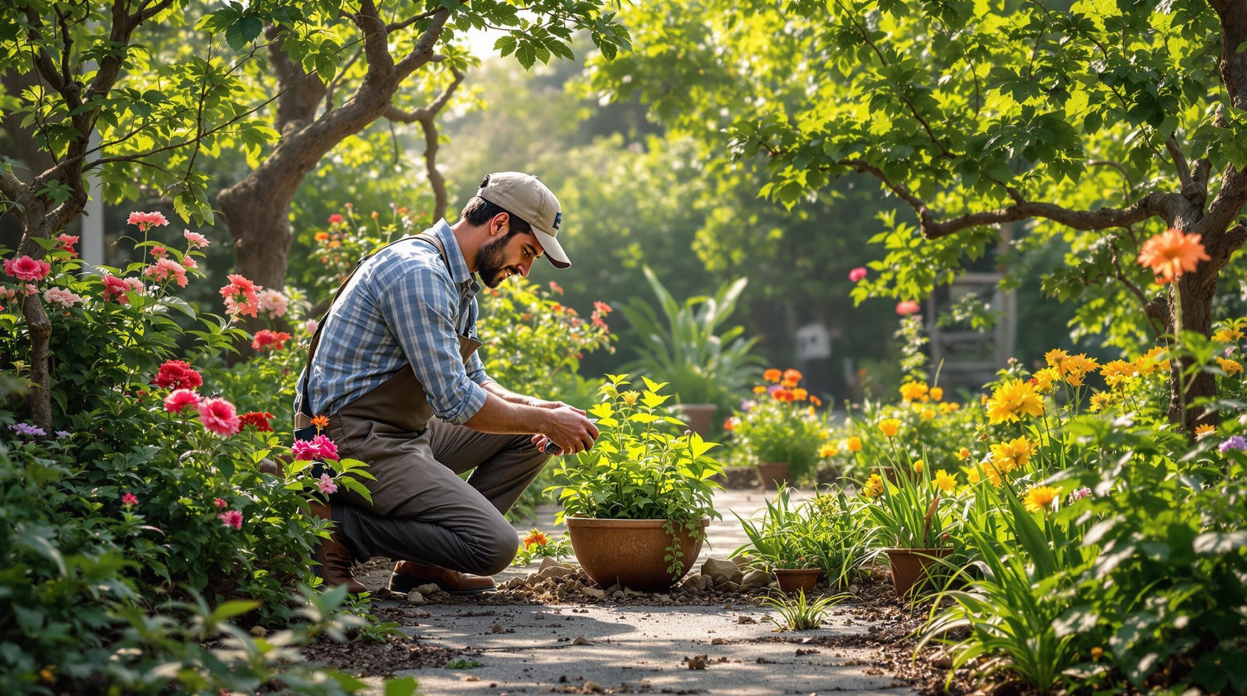 travailler dans son jardin