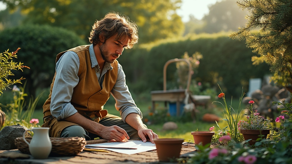 travailler dans son jardin