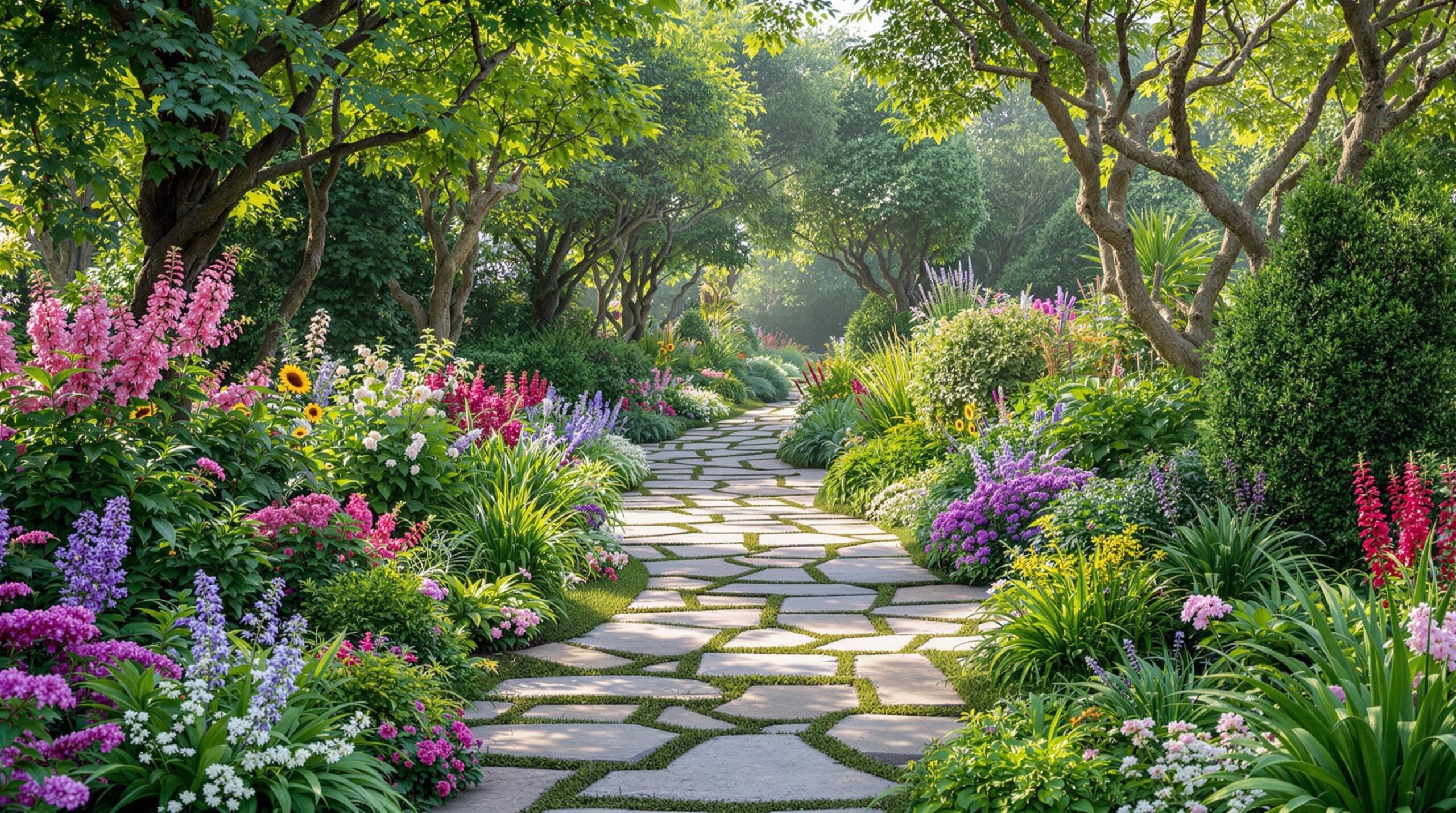 un jardin où une jardin