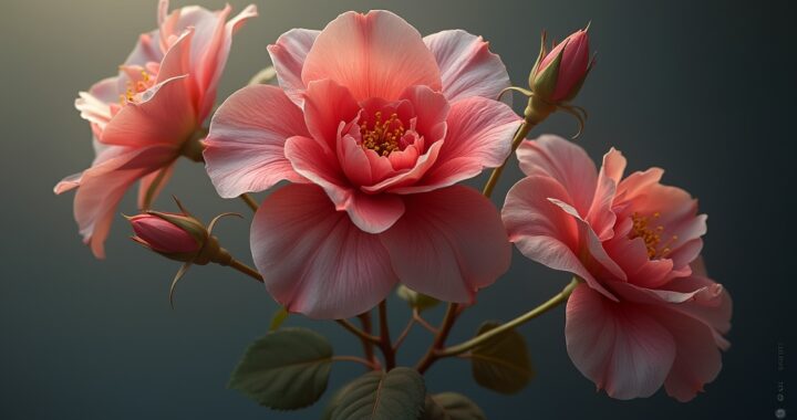 fleur en forme de femme