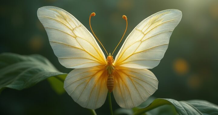 fleur en forme de papillon