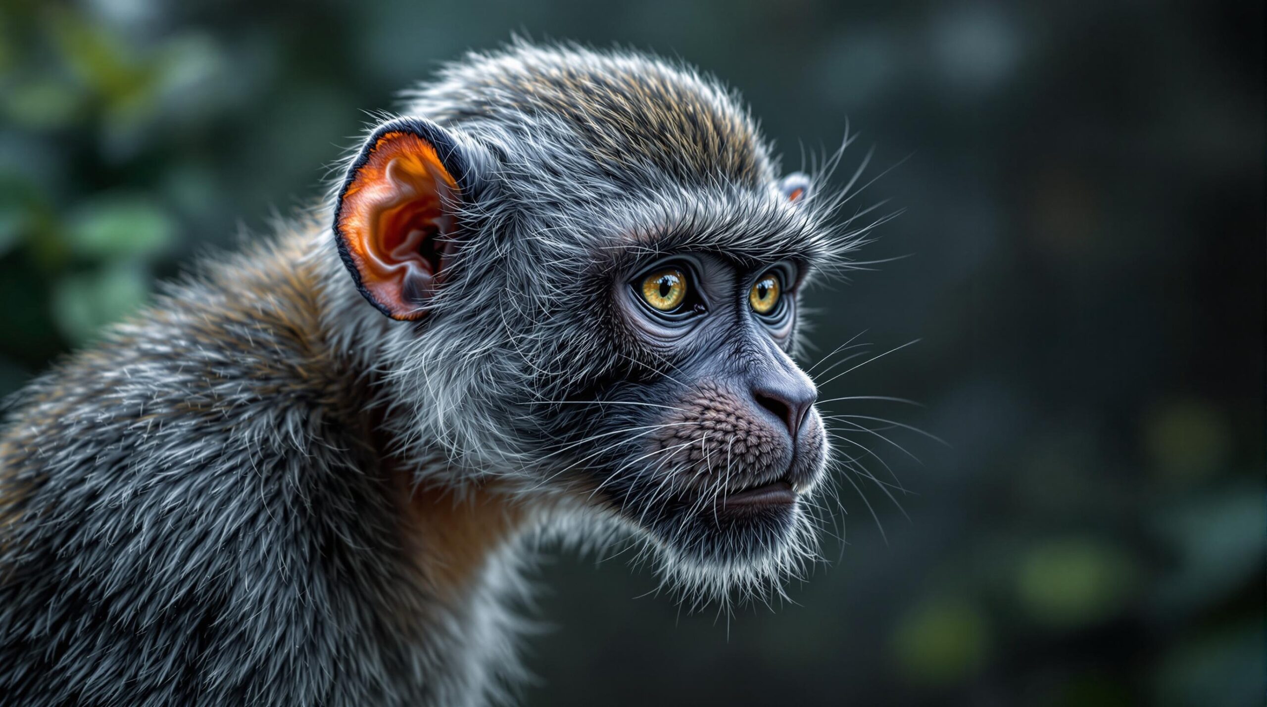 fleur tête de singe