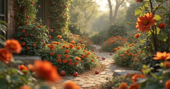 mars au jardin d'ornement