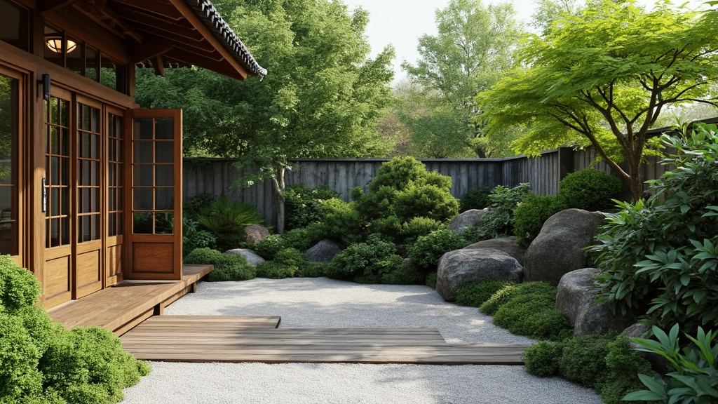 petit jardin japonais sur terrasse