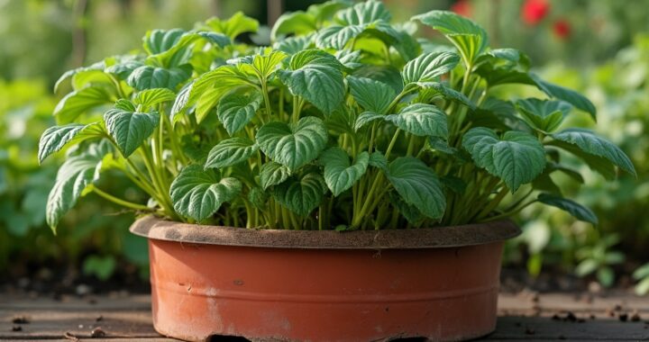 potager sur pied avec serre