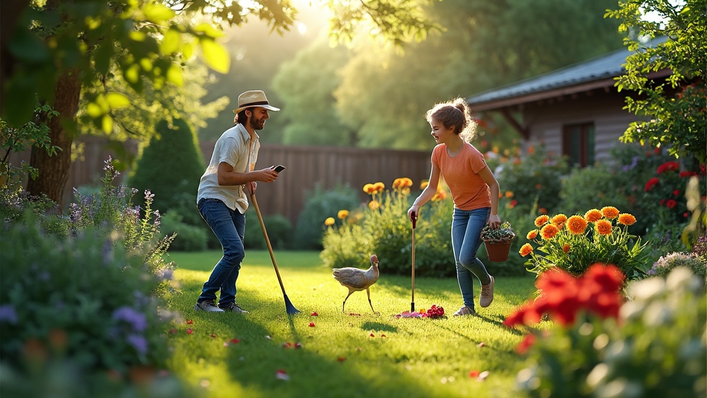 activité autour du jardin