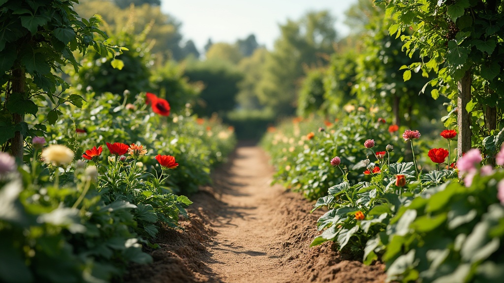 allée de potager à dérouler