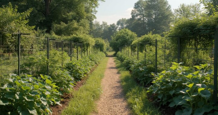 allée de potager à dérouler