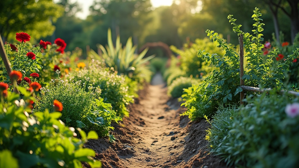 chemin potager à dérouler