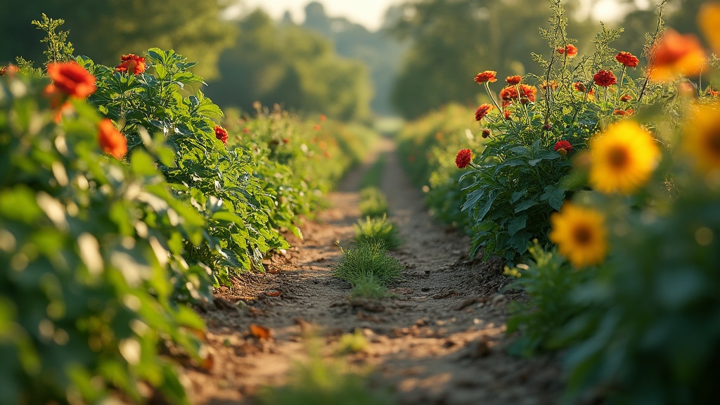 chemin potager à dérouler