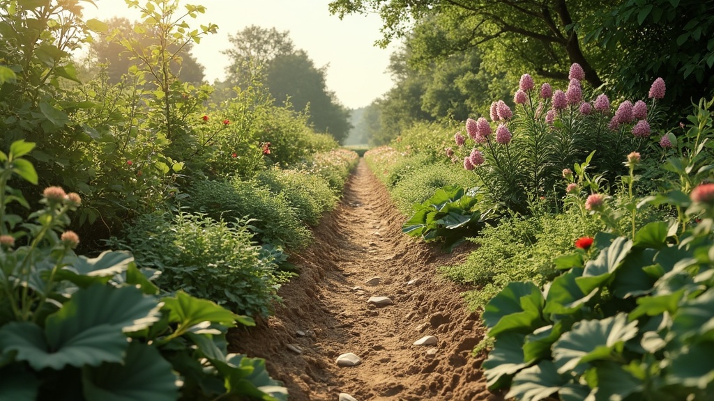 chemin potager à dérouler