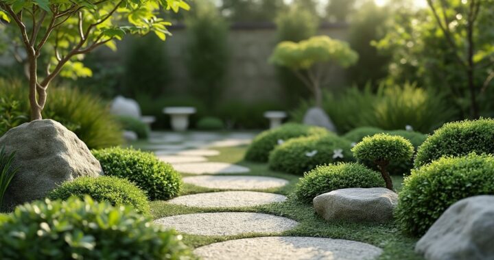 jardin zen miniature extérieur