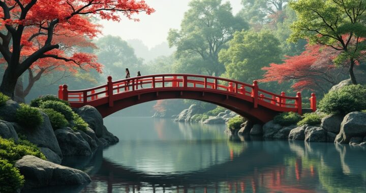 pont de jardin japonais